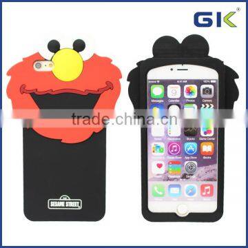 [GGIT] Epoxy Cartoon Character Sesame Street Silicone Phone Case For IPhone 6 Back Cover