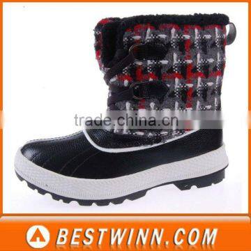 winter snow boots with man-made fur lining