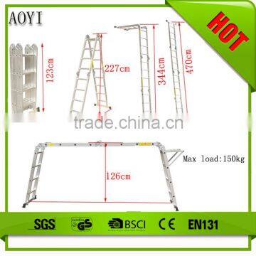 Industrail or Domestic Aluminium Retractable Aluminium Rust-proof Ladder Ladder AY-403 With En131 photo-2