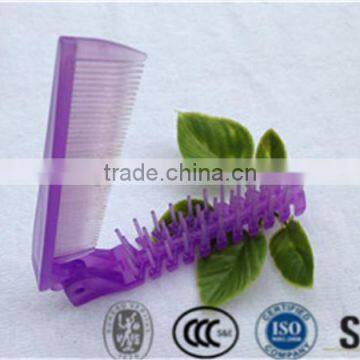 HOT SALE travel kit plastic foldable comb hair brush