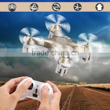 High Quality 6 axis 2.4G 4CH RC Quacopter helicopter Mini Done RC Toy Gold