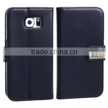 Mobile Phone PU Leather Wallet Case for Samsung Galaxy S6