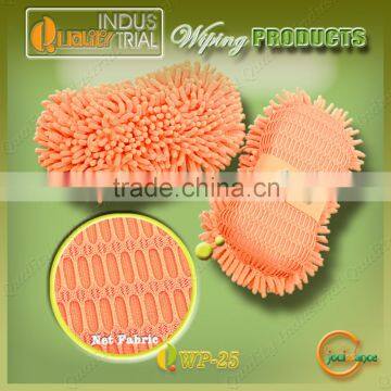 Fashional design high quality wiping chenille towel sponges with simple design for sale