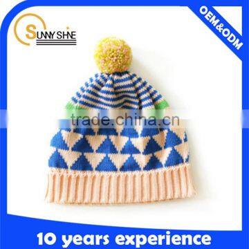 custom 100 cotton cute funny children cheap knitted hat