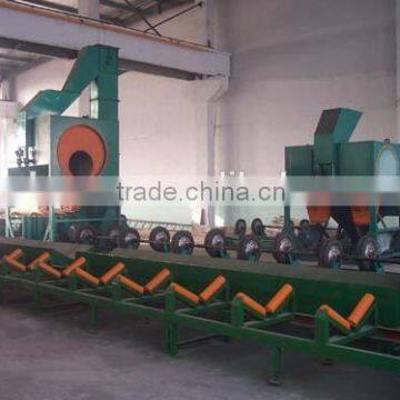 1 QG series high quality Steel Pipe Outside Wall Descaling Shot Blast Machine