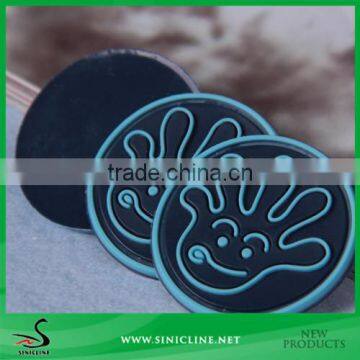 Sinicline Designed Creative Small Round Silicon/Rubber/PVC patch