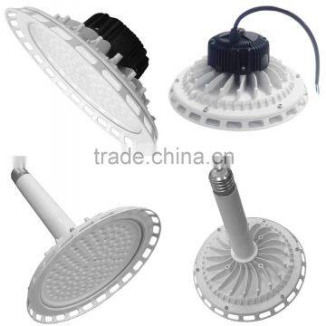 Ultra-slim die cast aluminum IP65 UFO 100w 150W 200W led high bay light with loop or E39/E40