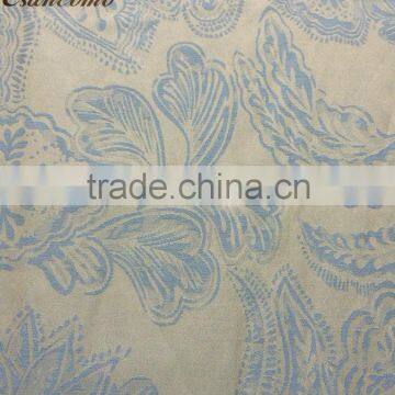 100%linen fabric / linen jacquard curtain fabric for home
