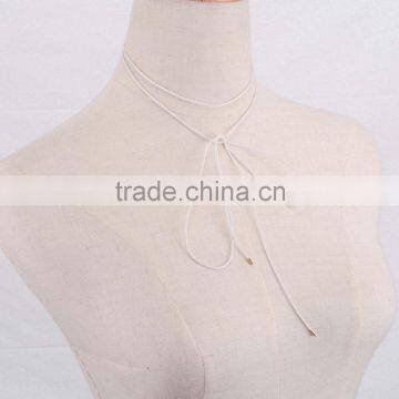 Delicate Simple Cord Knot Bow Cheap Necklace photo-5