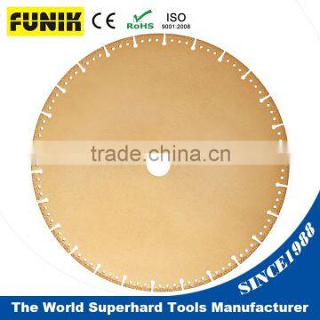 350mm(14'') with Metal Cutting Vacuum Brazed Diamond Saw Blade