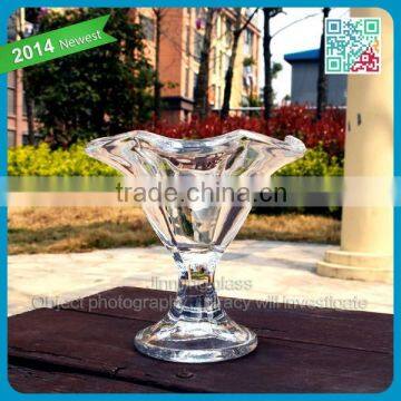 Cafe Shop Use Cream Glass Cup Welcomed Ice Cream Glass Cup New Design Eatting Ice Cream Glasses Cup