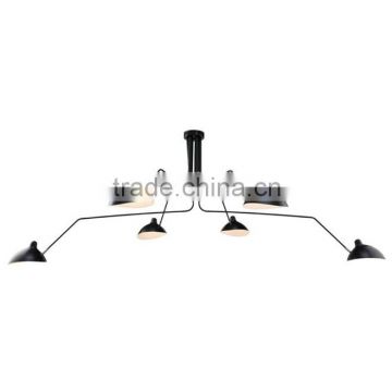 Serge mouille chandelier balck modern metal chandelier interior chandelier