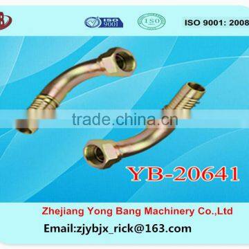 hydraulic pipe fittings, metric 60 cone fitting , 45 degree