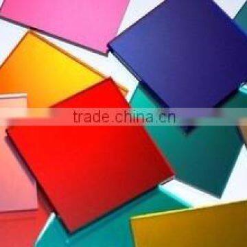 non-wave float glass made color mirror glass sheet