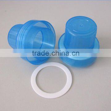 plastic double layers screw cap for softener