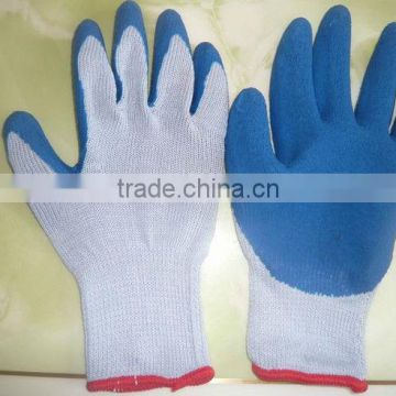 Colored Safety Working latex coated glove