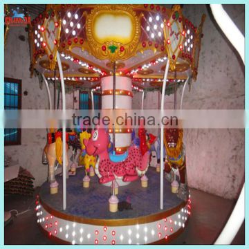 Amusement equipment kids 3seats mini carousel for sale