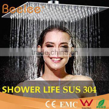 Beelee 304 Stainless Steel Rainfull Shower Heads For Bathroom Rainfull Shower Head