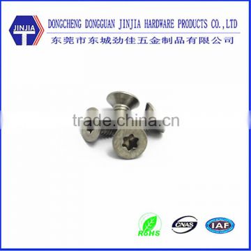 stainless steel18-8 customized m4 countersunk head torx screw for mobile