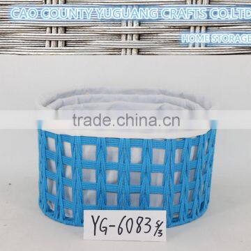 popular reliable handmade cotton rope baskets with cotton lining