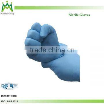 purple nitrile glove