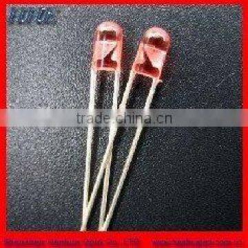 3mm round traffic singnal guiding light viewing degree 20 red in red