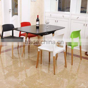 Plastic wooden square rectangular Table and chair No 1545