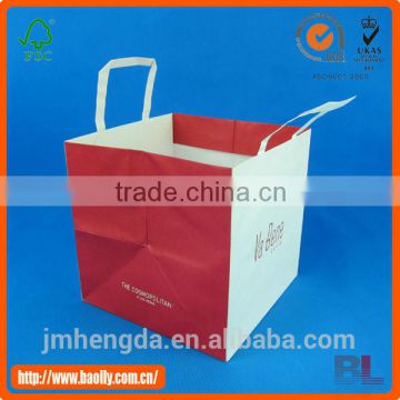 High Quality Custom White Paper Bags With Handles