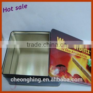 Customized Designed rectangular empty metal tin can