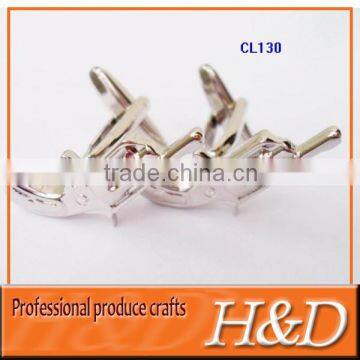 souvenir silver metal cheap cuff links