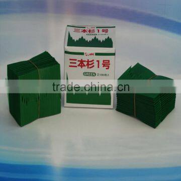 Plastic Sushi decorative banner leaf green bulk production