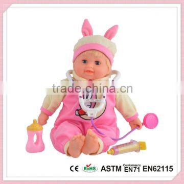 Manufactures Of Plastic Dolls With Feeding Bottle Pretend Play Set High Quality Barbie Baby Doll
