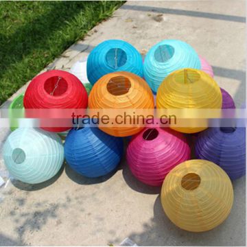 Wholesale hot sale lampion cheap 10 inch chinese round paper lantern