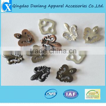 Fashion style high quality durable metal plates for clothing