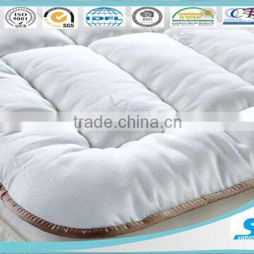 cotton fabric pattern microfiber polyester filling mattress topper