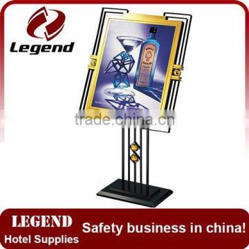 Restaurant exhibition sign stand easy change graphic