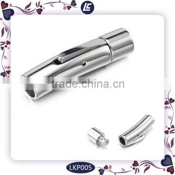 Exquisite Cylinder Snap Clasp Stainless Steel Closure in Fashion Type photo-2