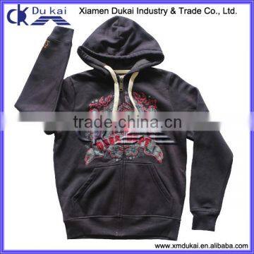 Men's thick fleece zip up hoodies with hood