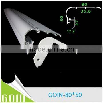Aluminum led profile for stairs lighting 50*80mm Surface Mounted Aluminum profile& aluminum housing led light bar for staircase