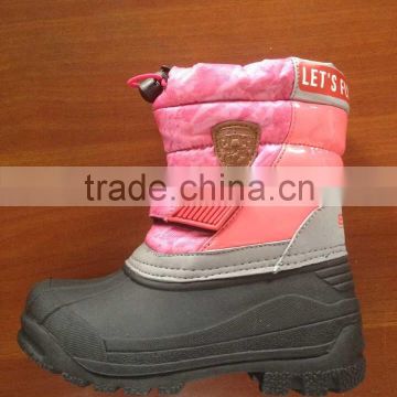 CS-13 Kids Snow Boots In Red Color Keep Warm In Winter