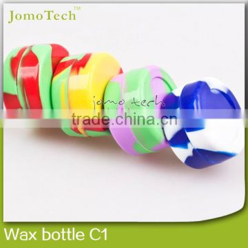 e cig tools wholesale silicone oil dab wax container, colorful wax bottle