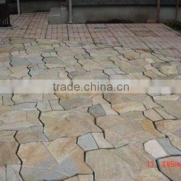 calcite granite stone in artificial granite paving stone