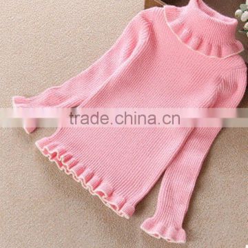 2016 Spring Girls rib cotton spandex shirt