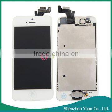 White Wholesale for iPhone 5 Digitizer LCD Touch Screen Assembly