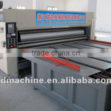 [RD-SW1500-2600-3]High quality chain feeding 3 color corrugated carton printing die cutting machine