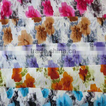 100% Rayon Fabric, Flower Printed Rayon Fabric for Apparel