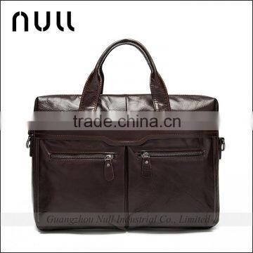 brown vintage genuine leather mens messenger bag