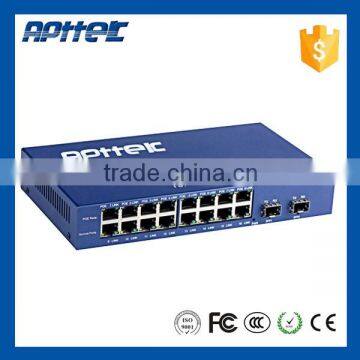 10/100/1000M 16 port gigabit ethernet optical fiber switch