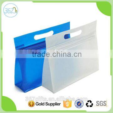 China Supplier Top Selling Clear PVC Cosmetic Bag with Zipper Closing