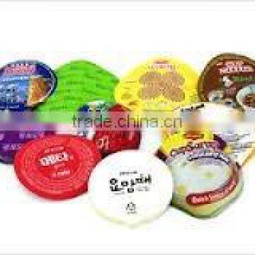 Aluminum foil easy open seal liner for custom print plastic yogurt cup lid Jar, Induction Seal Liner